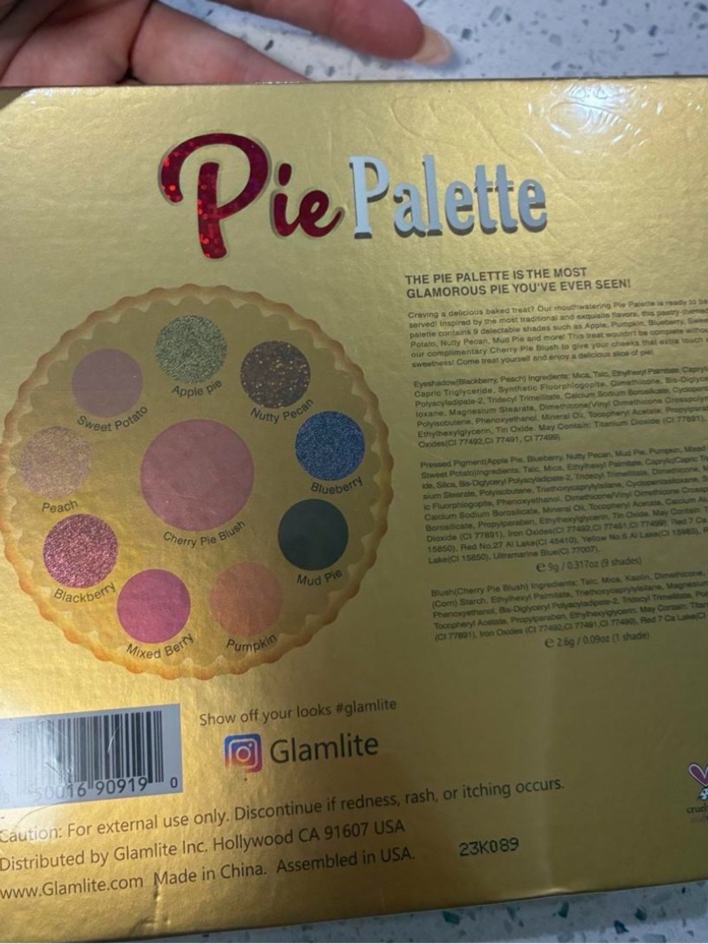 Pie Palette Eyeshadow Palette - Gold